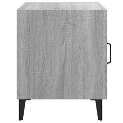 Avis vidaXL Table de chevet Sonoma gris Bois d'ingénierie