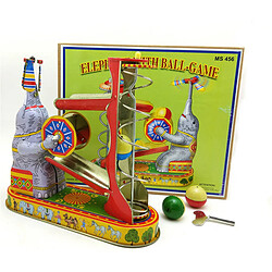 Universal Retro Collection Tin Toy Adult Metal Roll Up Toy Elephant Ball Competition Robot Car Car Playon en étain mécanique de fer Handmade