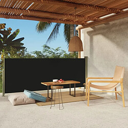 vidaXL Auvent latéral rétractable de patio 117x300 cm Noir