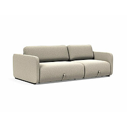 Inside 75 INNOVATION LIVING Canapé convertible design VOGAN tissu bouclé beige