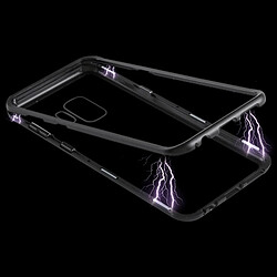 Wewoo Entretien du verre trempé à cadre en métal magnétique pour Galaxy S9 (noir)