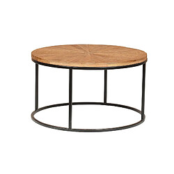 BOIS & CHIFFONS Tables basses rondes gigognes | Manguier Solaris pas cher