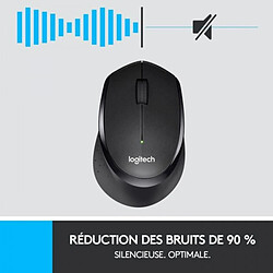 Souris LOGITECH - silencieuse sans fil M330 Silent Plus - Noir