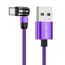 540 Câble USB De Chargement Magnétique 360180 Violet 0,5 M Micro USB