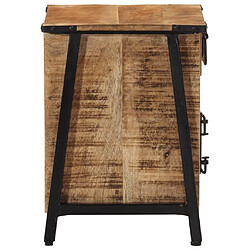 Avis vidaXL Table de chevet 40x30x42 cm bois de manguier massif