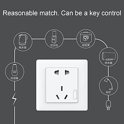 Wewoo Prise Connectée blanc pour Xiaomi Smart Home Aqara Smart de contrôle de la lumière murale Version ZigBee Plug, travail avec multifonctionnel Gateway CA1001 Mihome APP pas cher