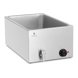 Helloshop26 Bain-marie chauffe-plat bain-marie professionnel 600 watts 1 x GN 1/1 Robinet De Vidange 14_0004216