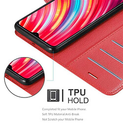 Cadorabo Coque Xiaomi RedMi NOTE 8 PRO Etui en Rouge pas cher