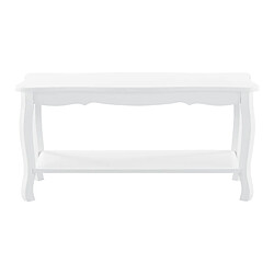 Helloshop26 Table basse de salon MDF 87,5 cm sapin laqué blanc 03_0004159