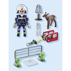 Avis Playmobil® 71467 Pompier avec faon à sauver