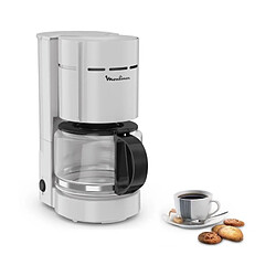 MOULINEX Cafetiere filtre 1.1 L, 12 tasses, Porte-filtre pivotant, Anti-goutte, Arret auto, Maintien au chaud, Simpleo FG121B10