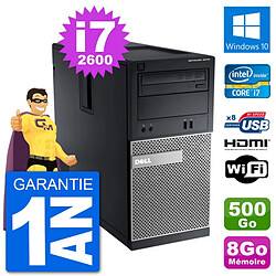 PC Dell 3010 MT i7-2600 RAM 8Go Disque Dur 500Go HDMI Windows 10 Wifi - Occasion