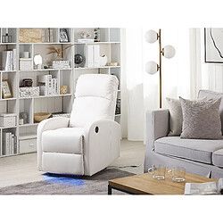 Acheter Beliani Fauteuil Blanc VIRRAT