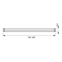 Acheter Plafonnier néon led t5 undercabinet 90cm 13 w lampe reglette tube lumière naturelle 4000k