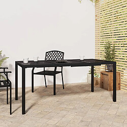 Maison Chic Table de jardin | Table d'extérieur anthracite 165x80x72 cm acier -GKD91056