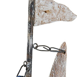 Figurine Décorative DKD Home Decor Métal Bois de manguier Voilier (48 x 11.5 x 63.5 cm)