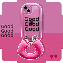 GUPBOO Étui pour iPhone11ProMax Bracelet pour téléphone portable simple pour femme avec trois lignes de lettres anglaises