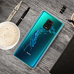 Coque en TPU impression de motif imd clair plume pour votre Xiaomi Redmi Note 9 Pro Max/Note 9 Pro/Note 9S