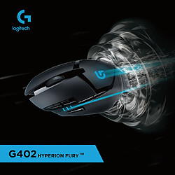 Souris de jeu filaire USB Logitech G402 RGB 4000DPI 8 souris optiques programmables - Noir