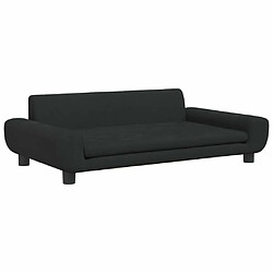 Maison Chic Niche Lit pour chien | Panier couchage pour chien noir 100x54x33 cm velours -GKD33801