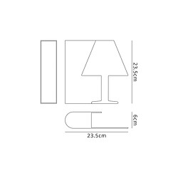 Acheter Inspired Lampe de table Gauche, LED 7W, 3000K, 420lm, Blanc, 3 ans de garantie