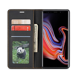 Acheter Wewoo Housse Coque Pour Galaxy Note9 Forwenw Dream Series Oil Edge Fort Magnetism Étui en cuir à rabat horizontal avec support et fentes cartes et portefeuille et cadre photo noir