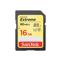 Carte mémoire SD SANDISK SDHC Card 16Go 60MB/s Class 10 UHS-I