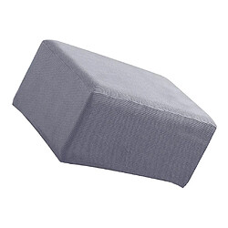 Pouf Stretch Couvre-pouf repose-pieds protège-cache gris pas cher