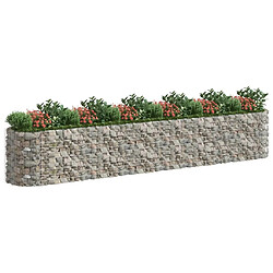 Avis Maison Chic Jardinière,Lit surélevé - Bac à fleurs - pot de fleur à gabion Fer galvanisé 600x100x100 cm -GKD73713