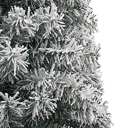 Avis vidaXL Sapin de Noël mince avec support et flocon de neige 300 cm PVC