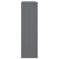 Avis vidaXL Dessus de buffet HAMAR Gris foncé 90x30x100 cm Bois de pin