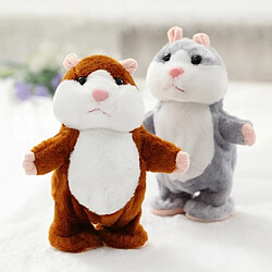 Avis Universal 16cm parler hamster souris animal de compagnie peluche mignon doux animal poupée parler imitation magnétophone hamster drôle jouet enfant cadeau | animal de compagnie électronique (brun)