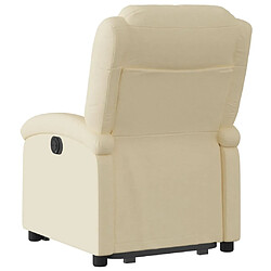 Acheter Maison Chic Fauteuil Relax pour salon, Fauteuil inclinable électrique crème tissu -GKD76190