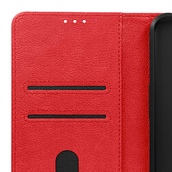 Avizar Étui pour Samsung Galaxy Xcover 7 Clapet Portefeuille et Support Vidéo Rouge