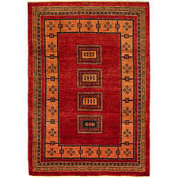 Vidal Tapis de laine 228x159 rouge Kashkuli