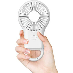 Mini Ventilateur Portable USB Rechargeable 800mAh Batterie 3 niveaux de vitesse du vent LED Lumière colorée