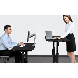 Avis Bcelec BS400002 Bureau ajustable en hauteur (76-114cm) avec plateau 120x60cm, bureau ergonomique, bureau debout manuel