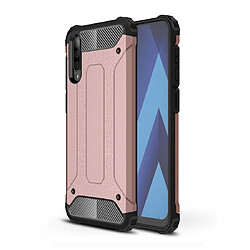 Wewoo Coque Renforcée Étui combiné TPU + PC pour Galaxy A50 or rose