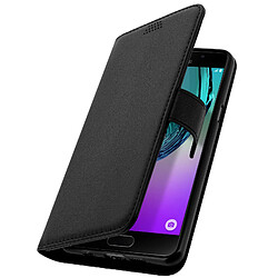 Avizar Étui Samsung Galaxy A5 2016 avec coque interne en silicone gel sur mesure - Noir