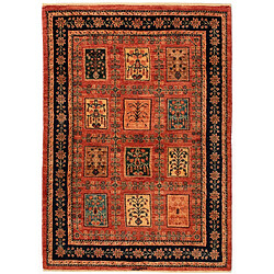 Vidal Tapis de laine 145x102 rouge Kashkuli