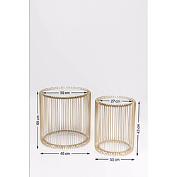 Acheter Karedesign Tables d'appoint Wire laiton set de 2 Kare Design