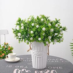 Fleurs Artificielles Bureau Faux Fleurs Arrangement Bouquet Pour Home Office Blanc