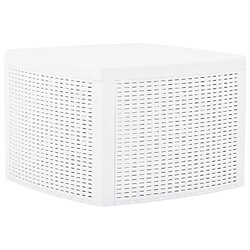 Maison Chic Table d'appoint | Table Basse Blanc 54x54x36,5 cm Plastique -GKD77847