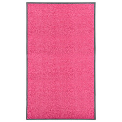 vidaXL Paillasson lavable Rose 90x150 cm