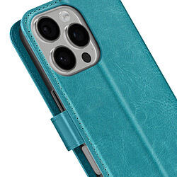 Acheter Mayaxess Étui pour iPhone 16 Pro Portefeuille avec Dragonne Turquoise