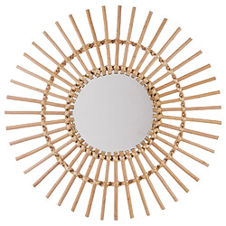 Atmosphera, Createur D'Interieur Miroir mural rotin scandi Universalis - Diam. 58 cm