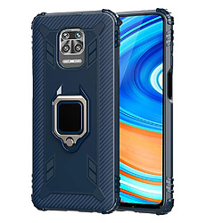 Coque en TPU résistant aux chutes avec béquille bleu pour votre Xiaomi Redmi Note 9S/9 Pro/9 Pro Max