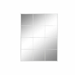 Miroir mural DKD Home Decor Blanc Verre Fer Fenêtre 90 x 1 x 120 cm