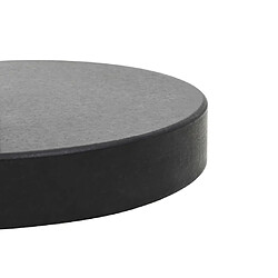 Acheter vidaXL Socle de parasol Granite 28,5 kg Rond Noir