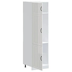 Avis vidaXL Armoire de cuisine Lucca blanc brillant bois d'ingénierie